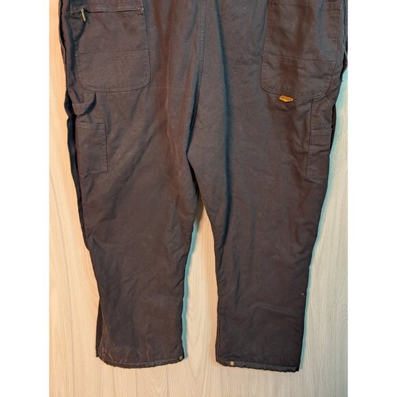 Berne Heritage Insulated Duck Bib Overall Men 4XL Reg B415BK 62 Waist Distressed - Picture 6 of 11